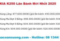 Giá xe Kia K250 lăn bánh mới nhất