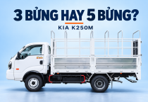 KIA K250M mui bạt 3 bửng và 5 bửng: khác gì, nên chọn loại nào?