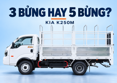 KIA K250M mui bạt 3 bửng và 5 bửng: khác gì, nên chọn loại nào?