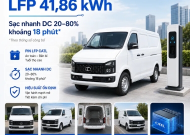 Trạm Sạc & Chính Sách Bảo Hành Pin Xe Van Điện Thaco Towner E