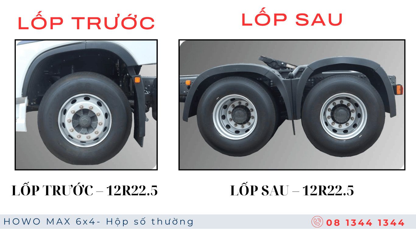 HOWO MAX 3 chân máy Weichai