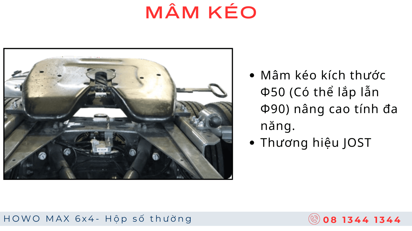 HOWO MAX 3 chân máy Weichai
