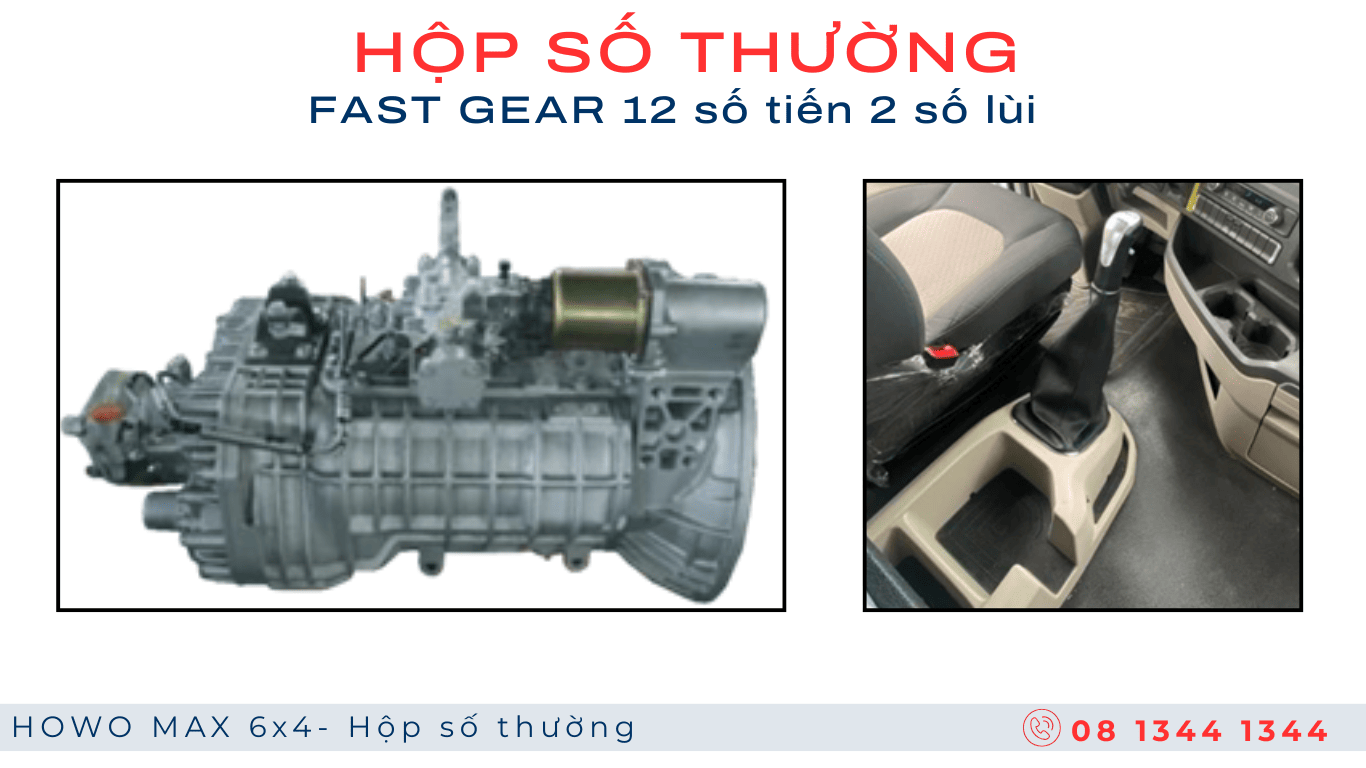 HOWO MAX 3 chân máy Weichai