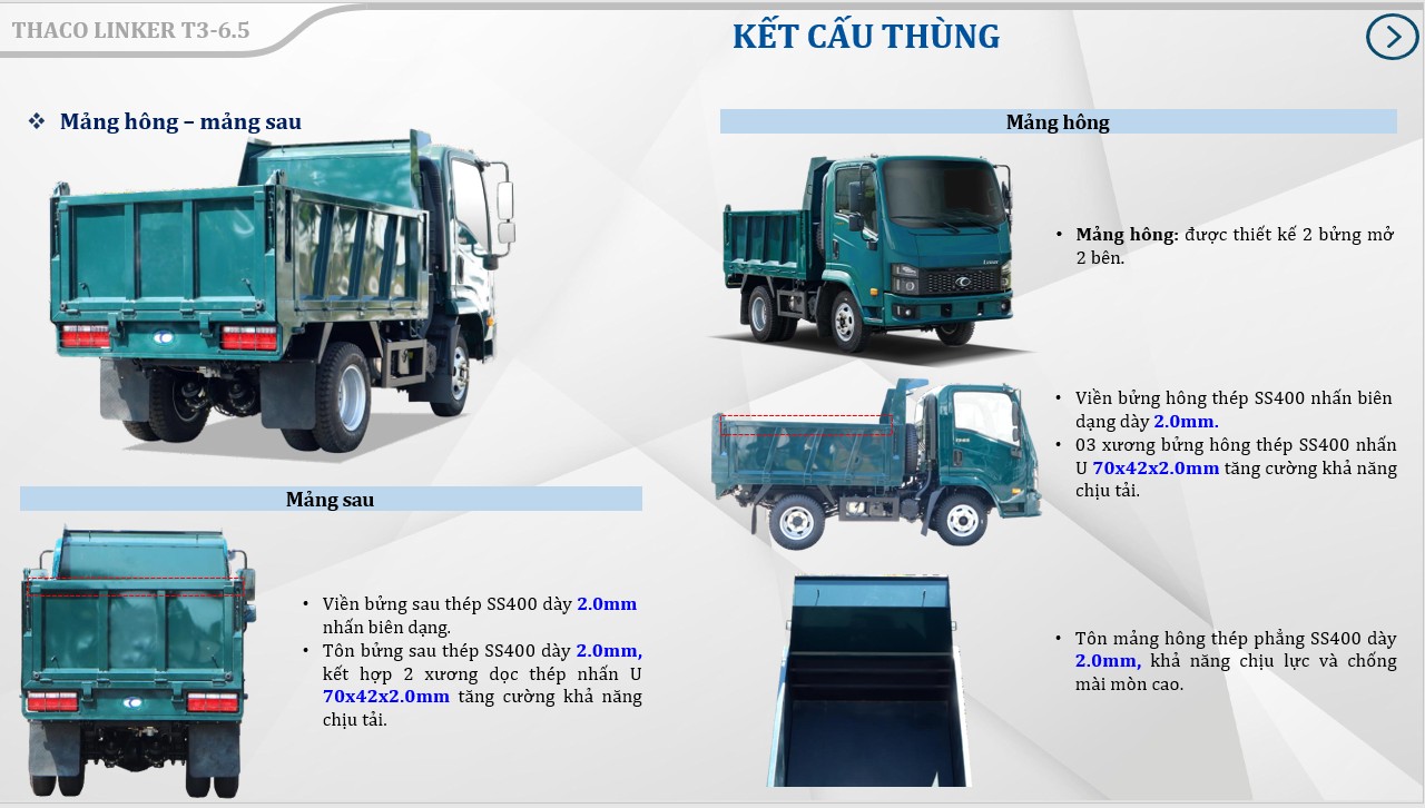 XE BEN THACO LINKER T3-6.5 (3.5 TẤN)