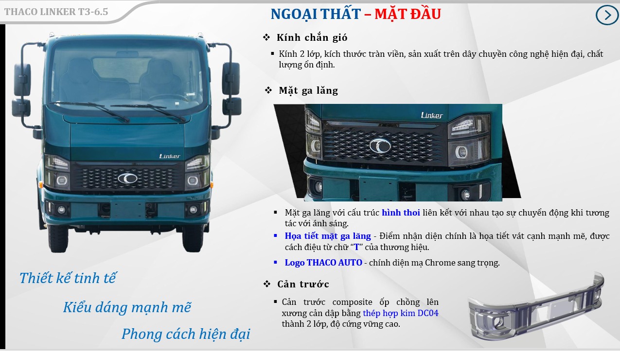 XE BEN THACO LINKER T3-6.5 (3.5 TẤN)