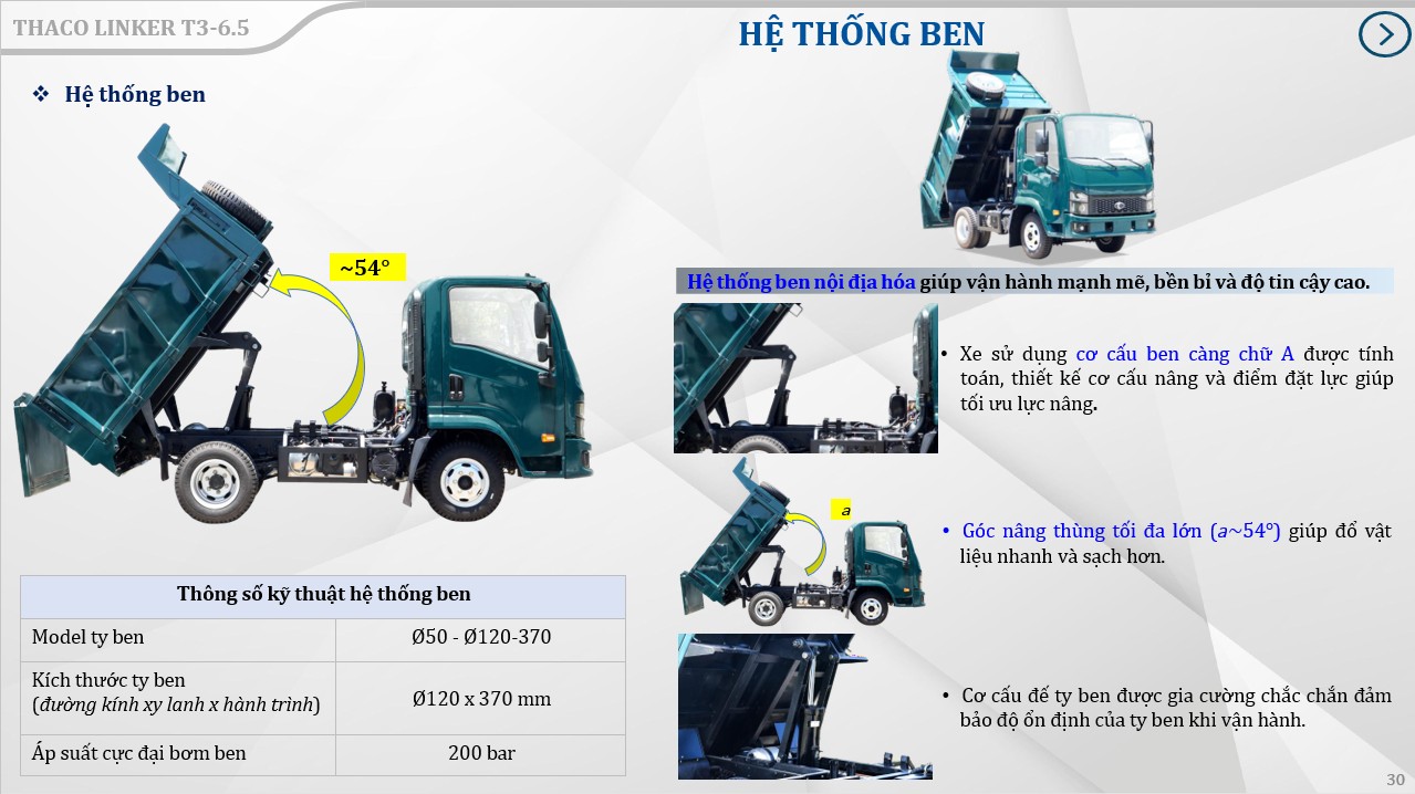 XE BEN THACO LINKER T3-6.5 (3.5 TẤN)