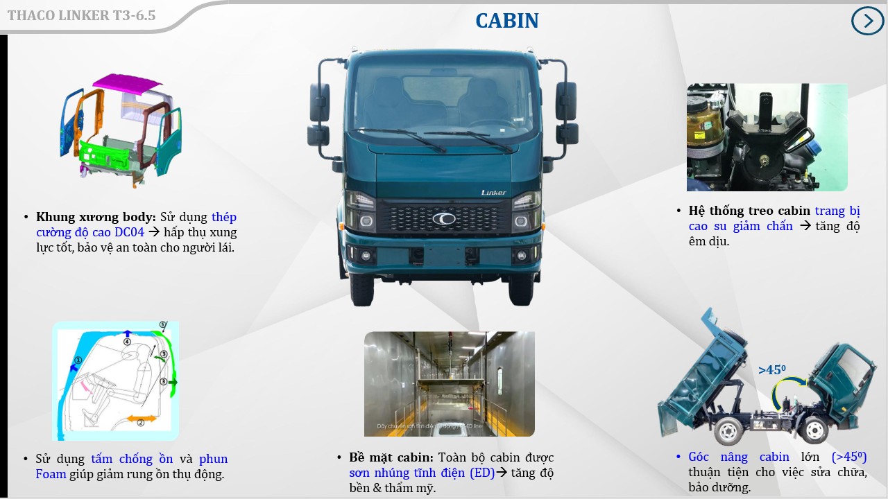 XE BEN THACO LINKER T3-6.5 (3.5 TẤN)