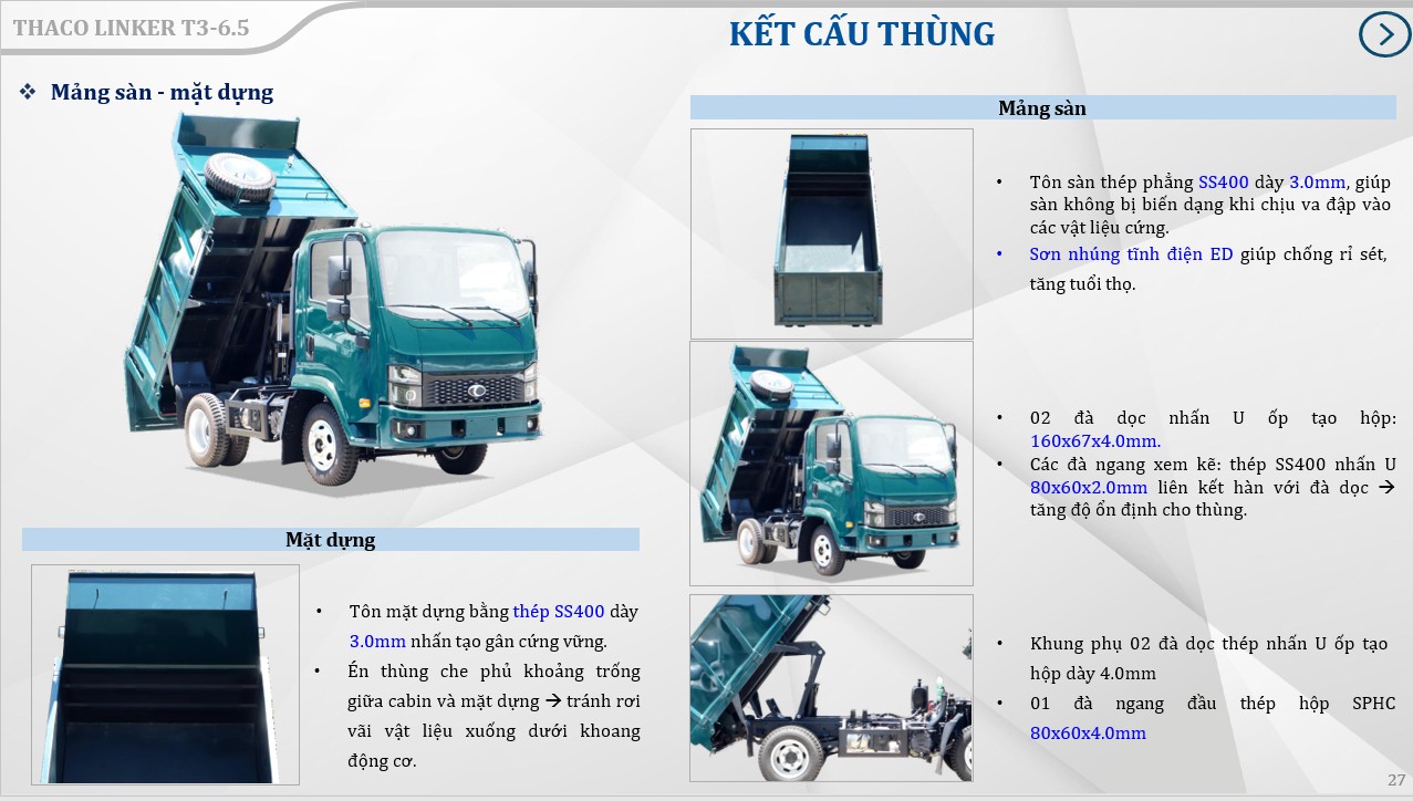 XE BEN THACO LINKER T3-6.5 (3.5 TẤN)