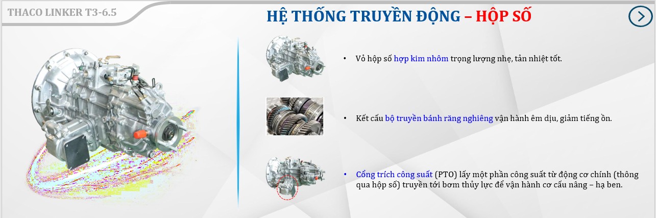 XE BEN THACO LINKER T3-6.5 (3.5 TẤN)