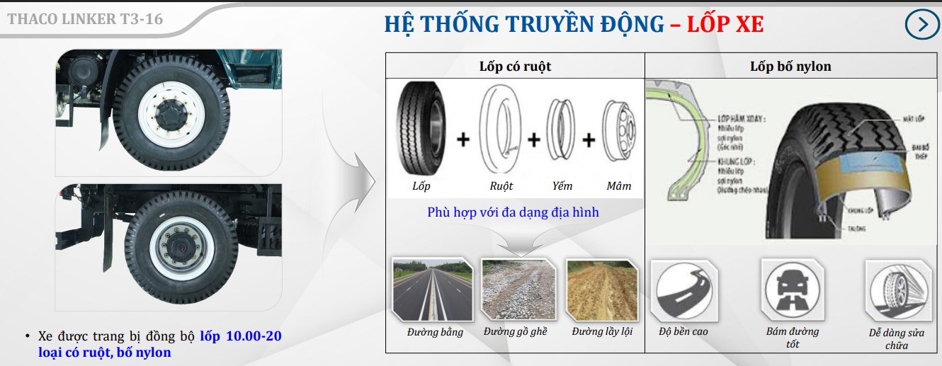 Cầu Xe tải Ben Thaco 8,6 Tấn T3-16
