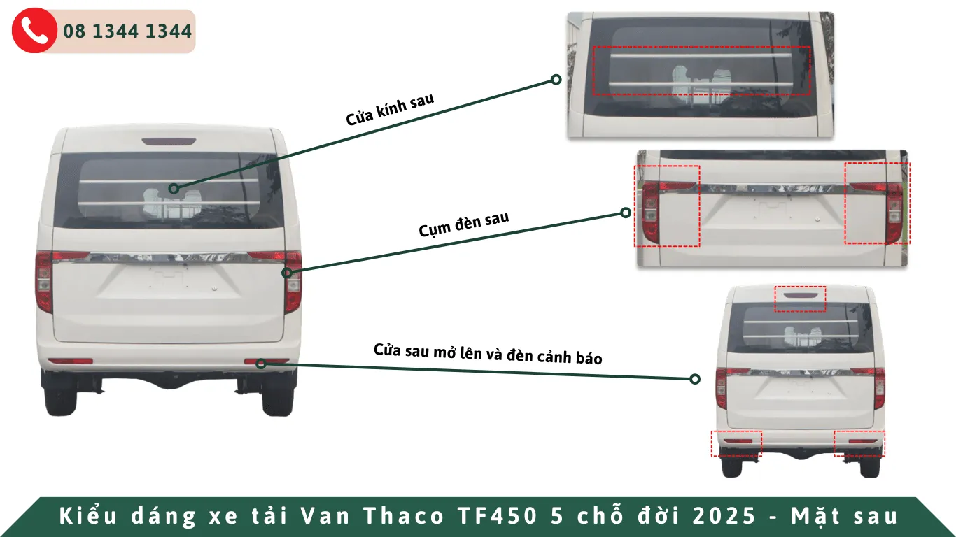 ngoại thất thaco tf450 5 chỗ