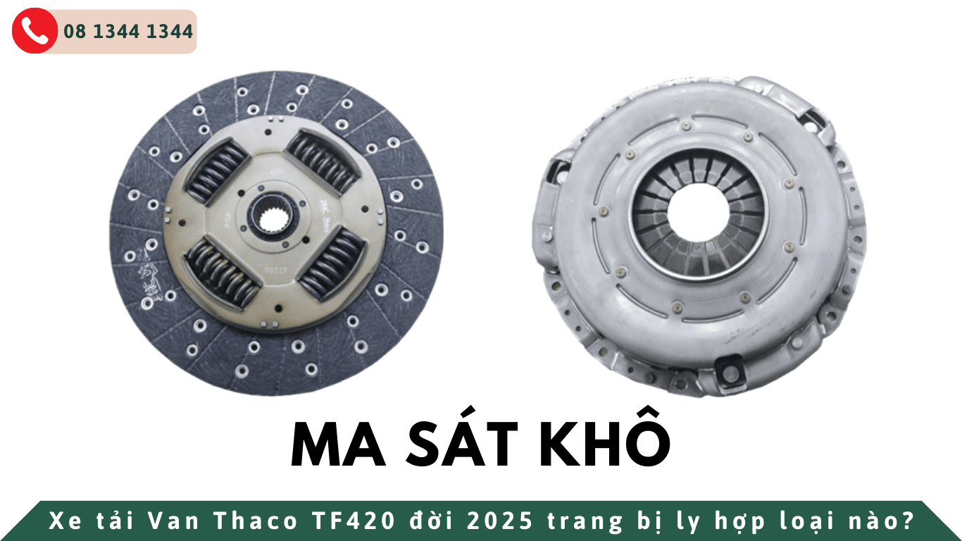 Ly hợp trên xe tải van thaco tf420