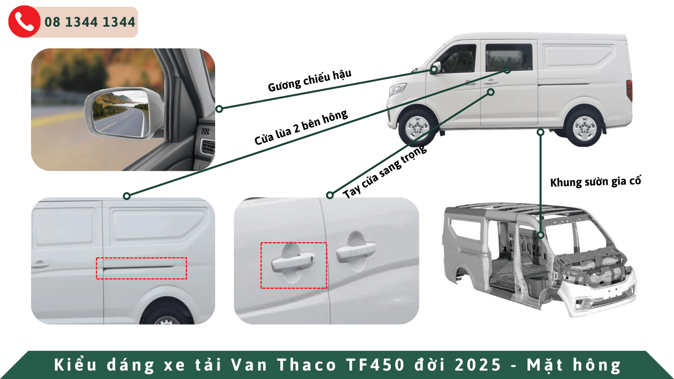 Ngoạt thất xe tải van thaco tf450 p2