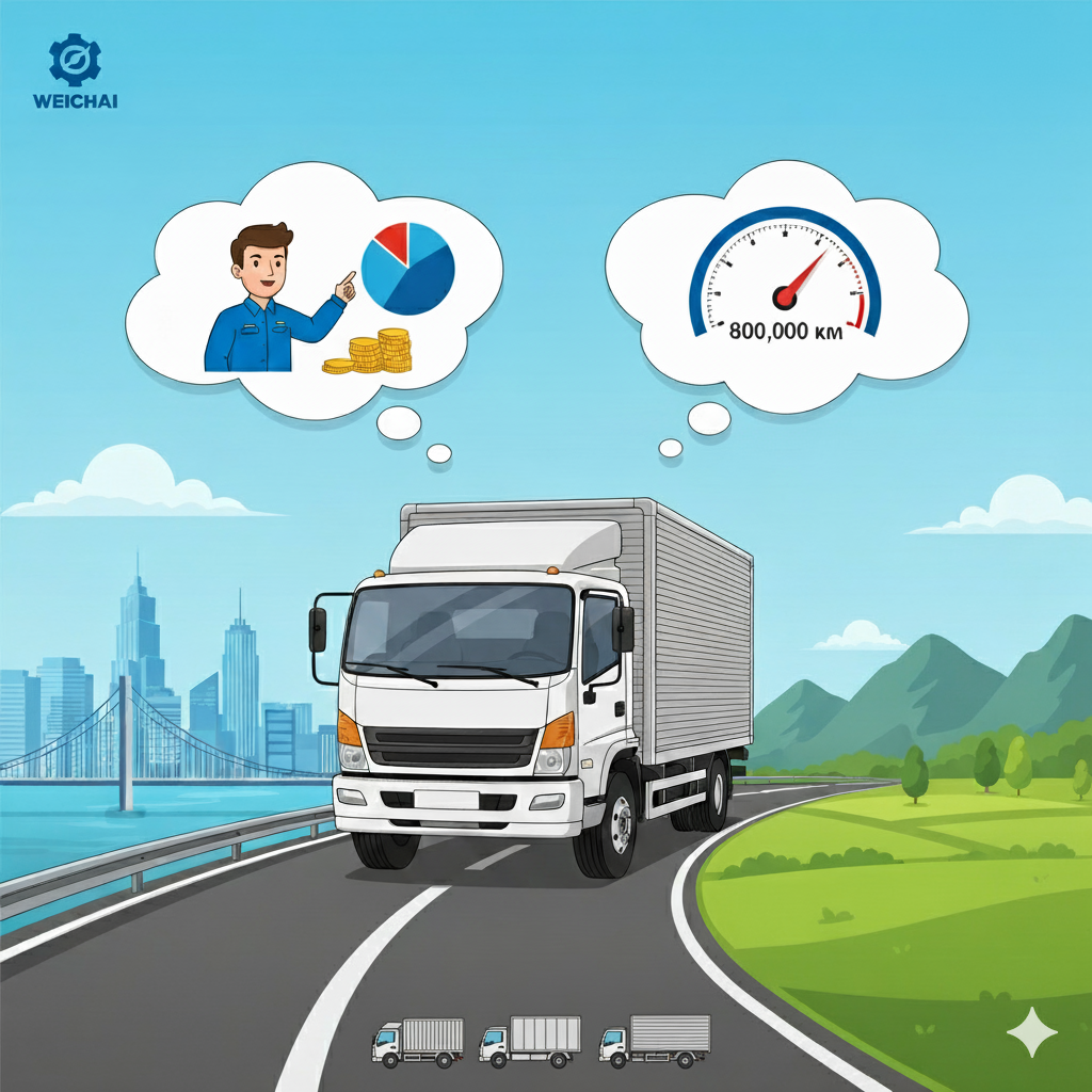 Xe tải Thaco Linker sử dụng động cơ Weichai