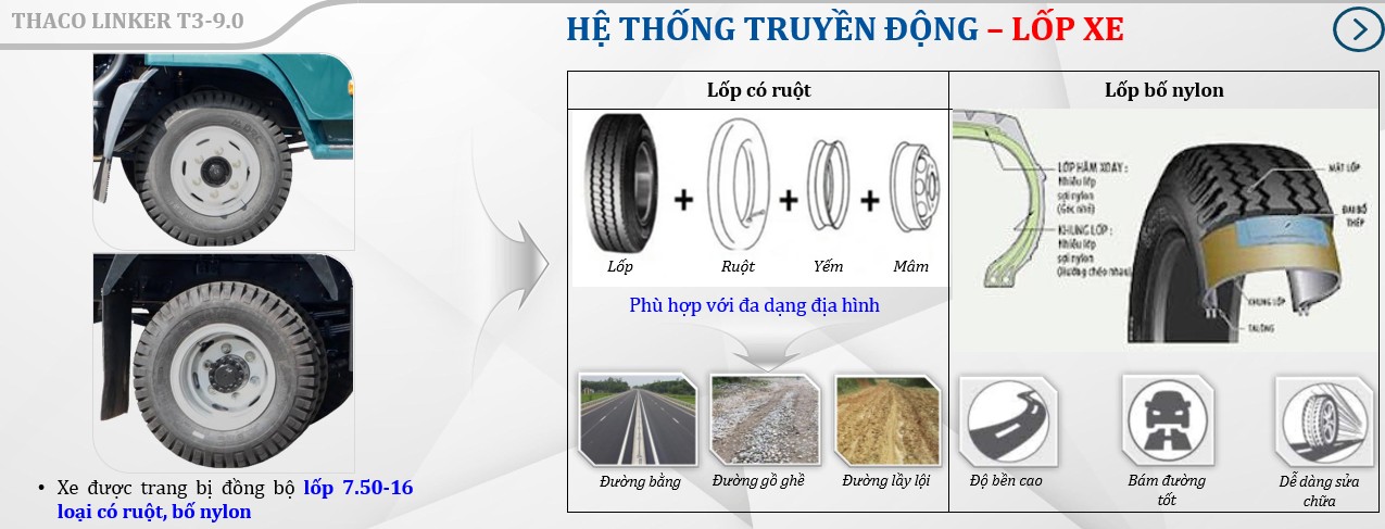 xe tải ben Thaco Linker T3-9.0 (5 Tấn)