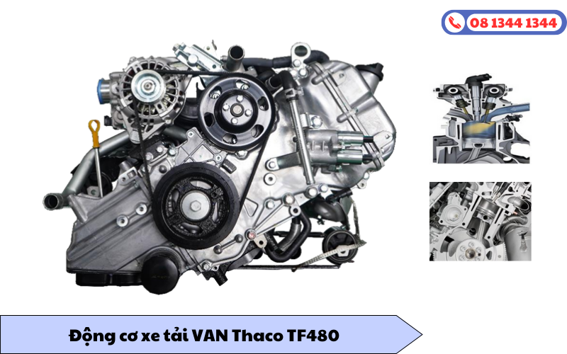 Động cơ DAM16KR trên xe tải Van Thaco TF480
