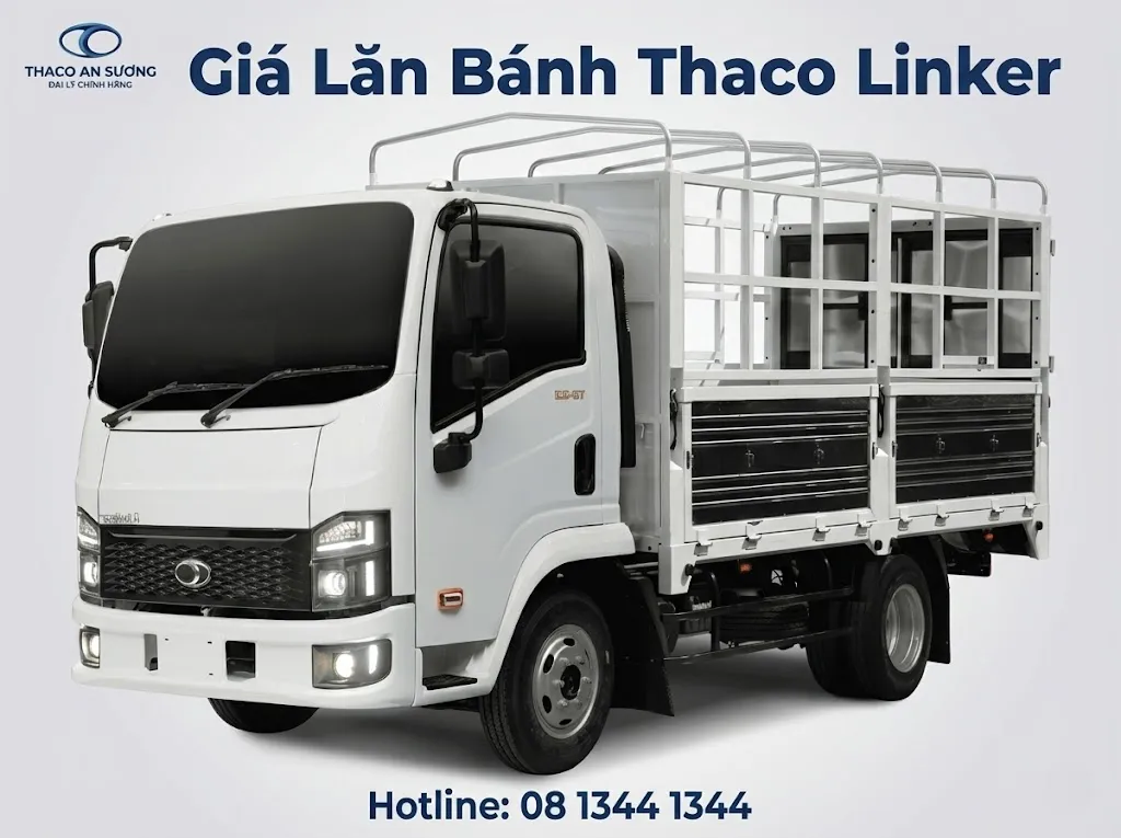 Giá lăn bánh xe tải thaco linker