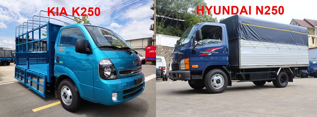So sánh Kia K250 với Hyundai H250