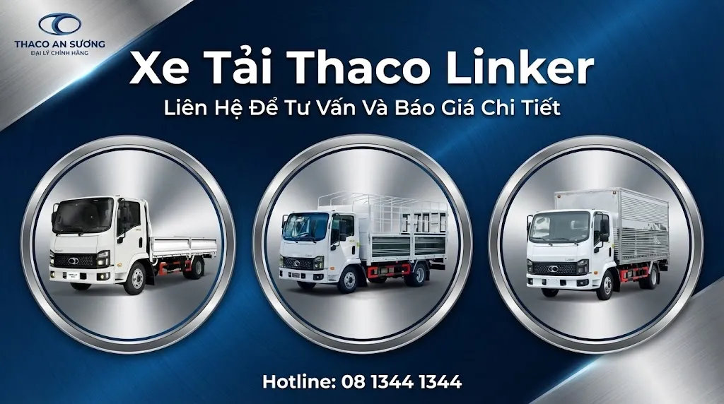 xe tải thaco linker đang được bán tải Thaco An Sương